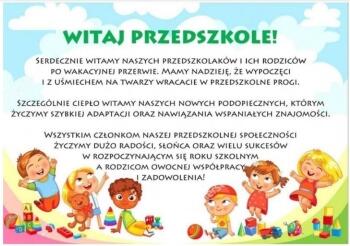 WITAJ PRZEDSZKOLE !