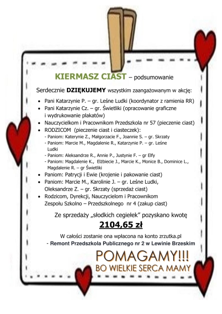 POMAGAMY !!! BO WIELKIE SERCA MAMY