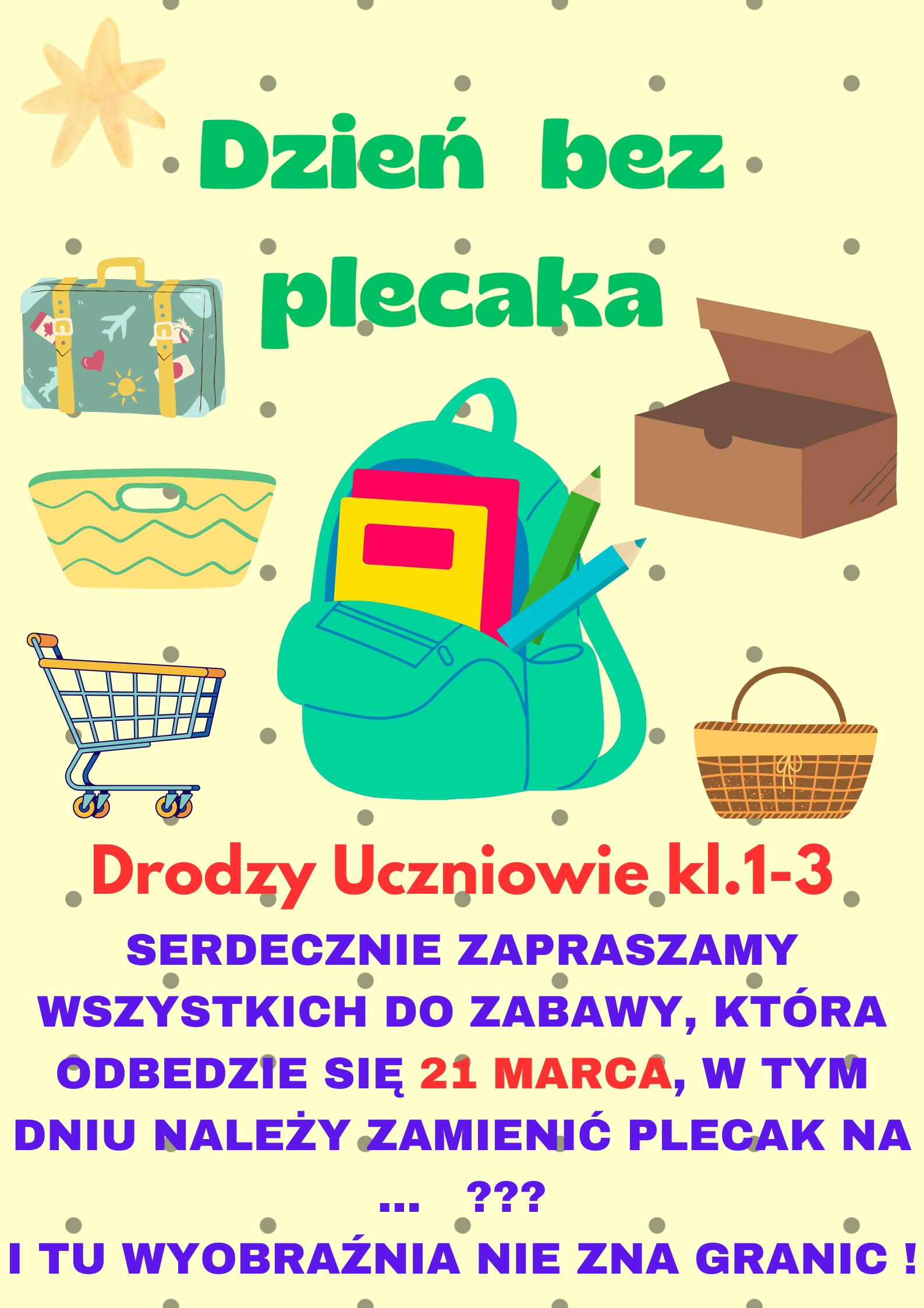 Dzień bez plecaka