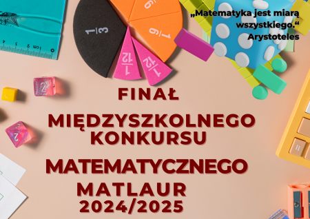 Finał  IV Międzyszkolnego Konkursu Matematycznego MatLaur.