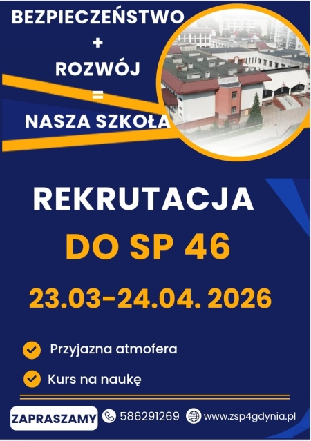 Rekrutacja do naszej szkoły na rok szkolny 2026/2027