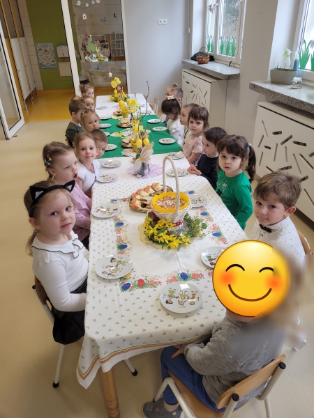 Śniadanie wielkanocne w naszym przedszkolu. 