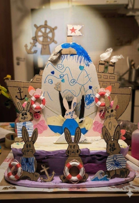 Wyróżnienie w prestiżowym konkursie '' Marynarska Ozdoba Wielkanocna'', organizowanym prze