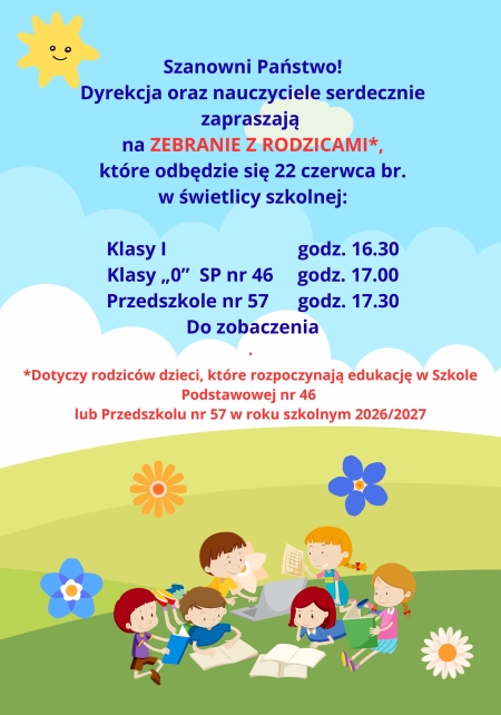 Serdecznie zapraszamy na zebranie.