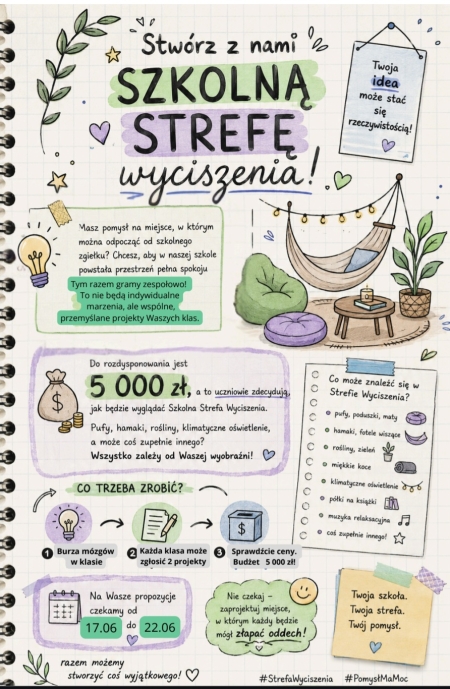 Stwórzcie z klasą Szkolną Strefę Wyciszenia! 