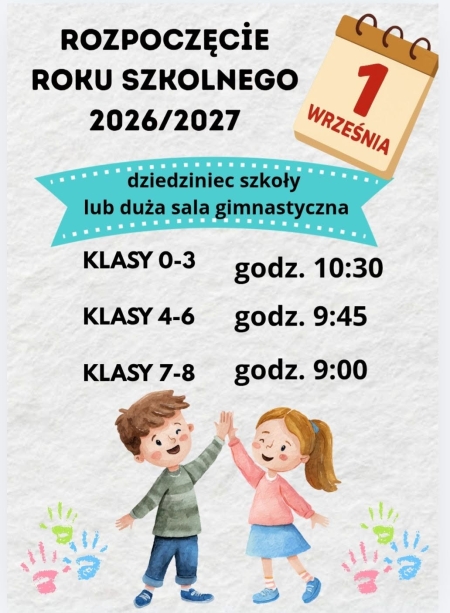 Pierwszy dzwonek już wkrótce – sprawdź godziny!